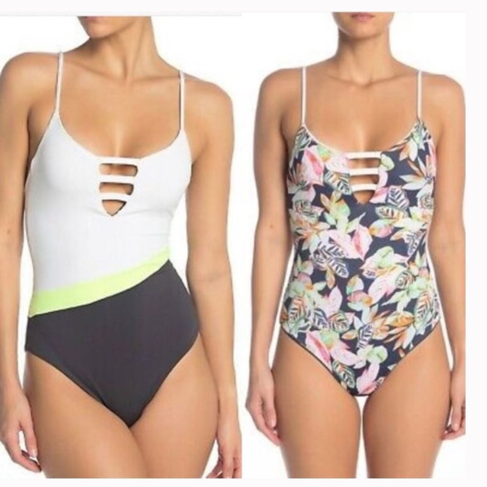 Maaji NWOT Reversible Black Forest Swimsuit